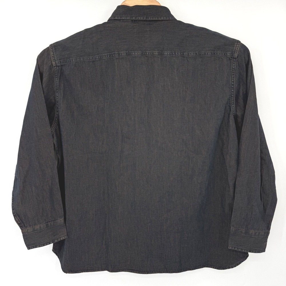 Levi's The Worker Shirt Mens XL Black Relaxed Fit Long Sleeve Denim Button Up - Picture 3 of 11